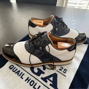 FootJoy Premier Patent Leather Men's Oxford Golf Shoes